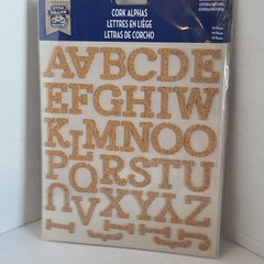 Cork and Canvas Alphas Alphabet Scrapbooking Stickers by Little Yellow Bicycle