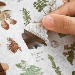Plant Themed Washi Stickers for Journaling Scrapbooking Planner Sticker Ephemera