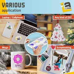 Holographic Sticker Paper – Self Adhesive, Transparent Holographic Laminating Sh