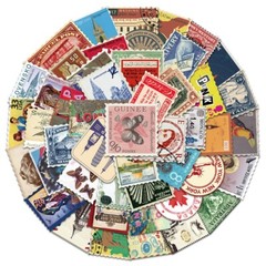 50pcs Vintage Travel Stickers Pack, Retro Stamp, Journal Stickers, Planner,078