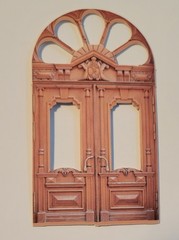 Retro Window Cardstock, 16PCS Vintage Manor Ephemera for Scrapbooking