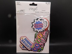 The paper studio vinyl removable 12 designs 24pc good vibes, super duper