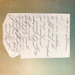 Vtg Handwritten Notes Scrapbooking Craft Junk Journal Prop Ink On Paper Cursive