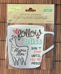Crafter’s Square Pop-Up Llama Stickers and Ceramic Stickers