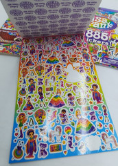 Lisa Frank Two 2nd Official Collectors Set 1885 Stickers & Coloring Book