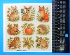 Animals Fruits & Foilage Sticker Sheet