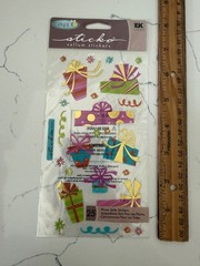 Sticko Autocollant Photo Stickers by Cathy B. Vellum Party Presents Scrapbooking