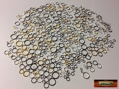M01122 MOREZMORE 300 Mini Jump Rings 3 4 5 6 7 8 9 10 mm Gold Silver Bronze