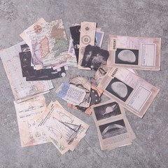 Vintage Scrapbook Supplies Pack (200 Pcs) for Art Journaling Junk Journal5875
