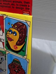 Vintage Fun Forms Sticker Book #13, 23 Funny Animal Faces 240 Stickers New