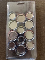 Tim Holtz Idea-ology Vintage Flair Buttons 12 Piece Metal Adornment Craft