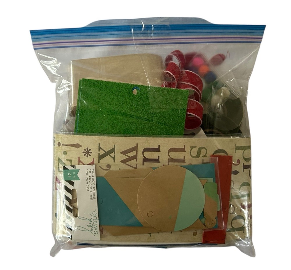 Random Craft Item Bag Lot 2+ Lb Blind Bag Stationary Stickers Stamps & More
