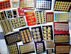 Choose from 59 Scrap Diecut German Gold Foil Paper Embellishments Crafts Sheets