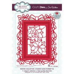 Creative Expressions Metal Dies- FESTIVE COLLECTION – STAINED GLASS POINSETTIA