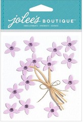 Volet Jeweled Flowers, 3D scrapbook sticker – Jolees SPJC015
