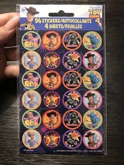 96 Disney Toy Story 4 Stickers (4 Sheets)