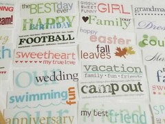 NEW MME Transfer Titles 60-Design Scrapooking Kit Holidays Sports Seasons -E