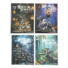 25Pcs Gothic Forest Stickers Halloween PET Sticker Bullet Journals Scrapbooking