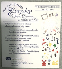 Creative Memories Die Cut Shapes on Photo Mounting paper Assorted Themes(C12A32)