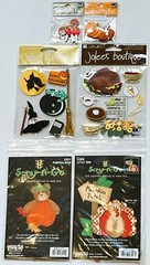 NEW Lot of 6 Packs JOLEES BOUTIQUE Halloween Thanksgiving Stickers Stickopotamus
