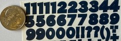 NAVY BLUE 7/16” CHUNKY ALPHABET Stickers(2sheet)Making Memories•Letters •Number