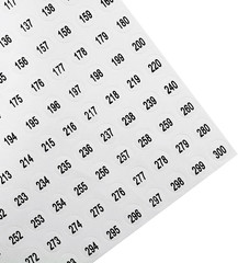 Number Sticker 1 to 300 Ruiwaer 10 Sheets Digital Sticker 1 to 300 Circular Digi