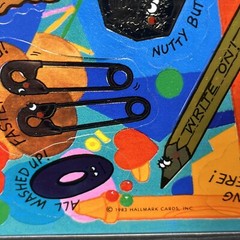 Vintage Hallmark Stickers Key Coins Penny Thoughts Tacks Love Ya Two Bits 1983