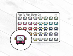 3113~~City Transit Bus Planner Stickers.