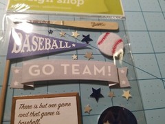 Scrapbooking Baseball & Sports Themed Set Of 3 Mixed Brand Items – Brand NEW