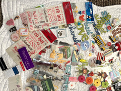 Partially Used Jolee’s, K & Company & More Stickers & Cardstock. PLEASE READ