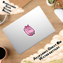 Cute Pink Holy Bible Sticker, Christian Bible Sticker, Faith Aesthetic