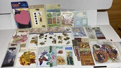 Huge Lot Scrapbook Cardmaking Stickers, Die Cuts, Charms, Anna Griffin & more