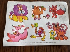 Vintage Current Inc Stickers Lot 5 Sheets 80s Silly Animals Fantasy USA Colorado
