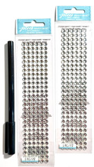Silver Rhinestones Jolee’s Stickers Scrapbooking Card Journal Planner 2 pkgs