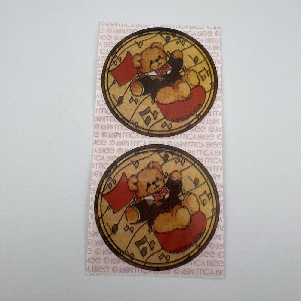 Vintage Lucy Rigg Bear Stickers 1984 Two Stickers As Shown