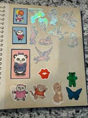 Vintage 1980s Sticker Book Album Lisa Frank Gremlins Scratch N Sniff And More