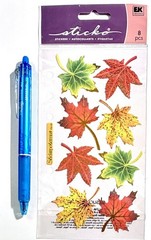Fall Leaves Sticko Stickers Scrapbooking Card Journal Planner