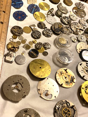Large Lot of Craft Art Supplies Junk Drawer Steampunk Watch Parts 015-008