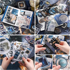 Scrapbooking Supplies Kit, Aesthetic Junk Journaling Supplies, Scrapbook Kit wit