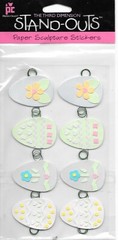 PROVOCRAFT Paper Sculpture Stand Outs Stickers Easter Egg Borders Holiday