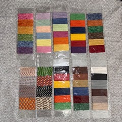 Colorbok NEW HUGE LOT Sticky Stitches primary neutral heather scrapbooking 105yd
