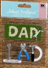 RARE Jolees #1 Dad Tools Hammer Wrench Priers Lawn Mower Fathers Day Daddy Papa