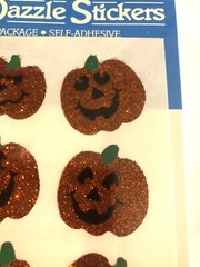 Vtg Hallmark Halloween Razzle Dazzle Glitter Sticker Sheet Sealed Original Pack