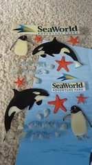 SEAWORLD Adventure Parks Epoxy Stickers & 58 other Stickers Scrapbook Pages NEW