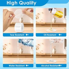 Clear Seal Sticker Labels 2 Inch round Circle Wafer Stickers/Labels 2 Inch Round