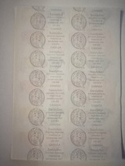 VINTAGE SANDYLION RARE Large sheet of Mother of Pearl / OPAL Cat KITTEN Stickers