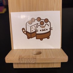 Pusheen Cat Cake Sticker 1.75 Inches H x 2 Inches W