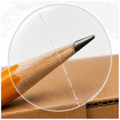 Clear Wafer Seals 1 Inch Diameter 5000/Roll