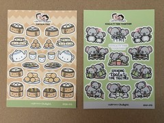 Hubman and Chubgirl Hungry Pandas & Koala Sticker Bundle