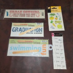 Scrapbook Rub-On Transfers Lot K&Company Me My Big Ideas 20 Packs Mixed Themes